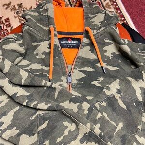 American Giant Green and Orange Camo Jacket